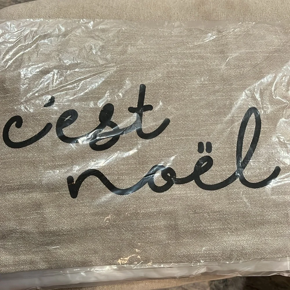 C'est Noel Lumbar Pillow/NWT